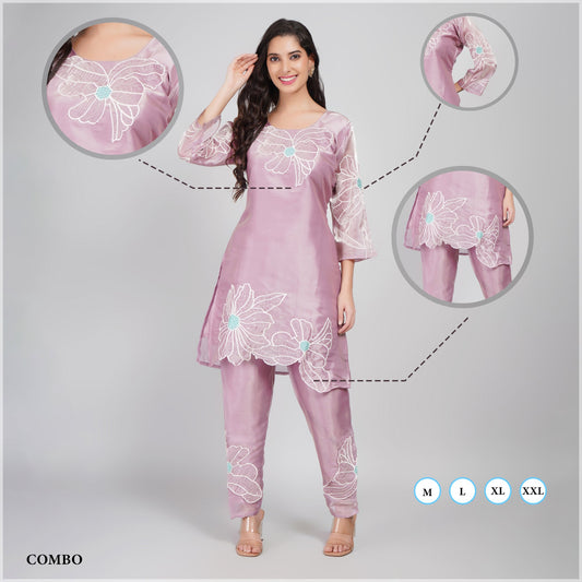 Designer Silk Shimar Cord Ethnic Set