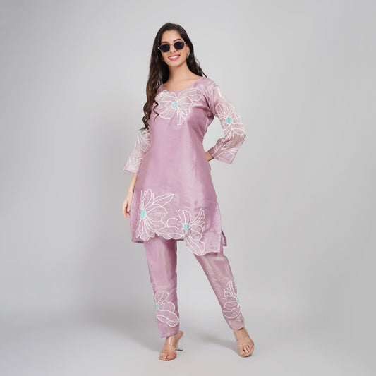 Designer Silk Shimar Cord Ethnic Set