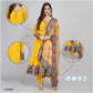 Designer Anarkali with Printed Dupatta & Pants