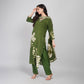 Floral Cotton Suit Set with Dupatta