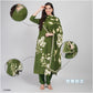 Floral Cotton Suit Set with Dupatta