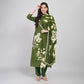 Floral Cotton Suit Set with Dupatta