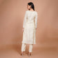 Cream Suit Set with Dupatta