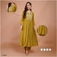 Anarkali Suit with Moti Embroidery & Dupatta