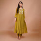 Anarkali Suit with Moti Embroidery & Dupatta