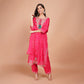 Silk Kurti Set with Dabka & Organza Dupatta