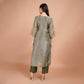 Olive Green Printed Kurta Set with Dupatta