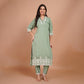 Pistachio Green Silk Dupatta Set