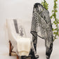 Black & Cream Cutdana Work Unstitched Suit Set